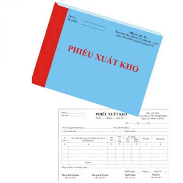 Phiếu xuất, nhập 2 li&#234;n A5 (60tờ)